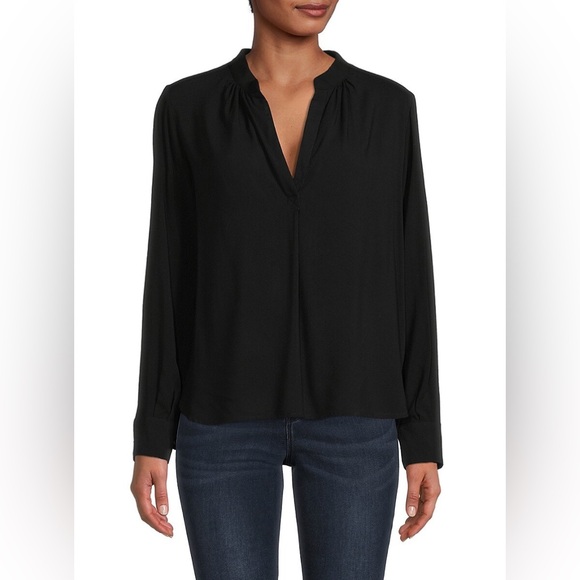 Zadig & Voltaire XS Tink Solid Long Sleeve Blouse Top - Picture 1 of 13